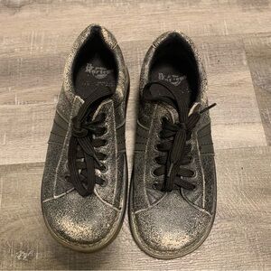 Dr. Martens Vintage Black Leather Chunky Shoes Women’s Size 7 Mens 5